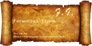 Ferenczei Ilona névjegykártya